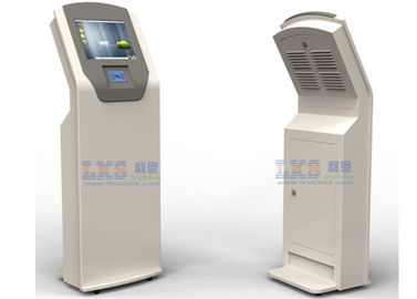 Banking System MultiMedia Touch screen Self Service Kiosk With Metal Keyboard Payment Kiosks