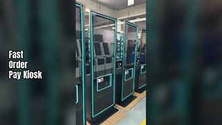 ตู้บริการตนเองสั่งซื้อและเครื่องชำระเงินสำหรับร้านอาหาร