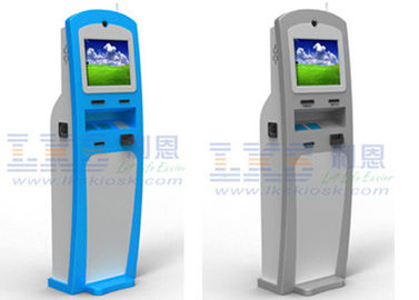 19'' Interactive Information Ticket Vending Machine , Coin Payment Kiosk