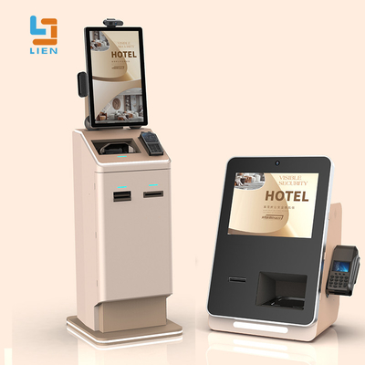โรงแรม คีออสค์ เซลฟ์ เซอร์วิส พร้อมกล้องวงจรปิด ห้องพัก การ์ดรีไซเคิล ADA Passport Scanner