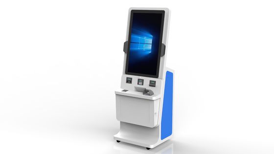 Windows & Android โรงพยาบาล Self Check ใน Kiosk การชําระเงินบัตร เครื่องบริการตนเองพร้อมเครื่องสแกนรหัส QR