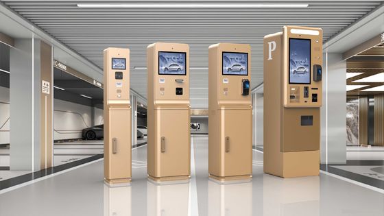 วัสดุเหล็กไร้ขัดลอก ระบบที่จอดรถสาธารณะ คิโอสก์บริการตนเอง สําหรับการใช้ภายนอก