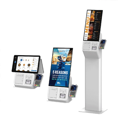 เครื่องชําระเงิน เครื่องชําระเงิน เครื่องชําระเงิน Fast Food Touch Screen Self Checkout Kiosk