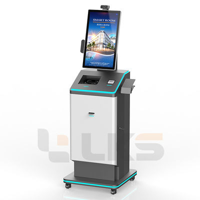 LKS Self Badge Card Printing Kiosk With ID Passport Scanner เครื่องพิมพ์บัตรสัญลักษณ์ QR Code Scanner กล้อง
